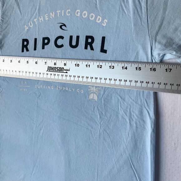 Rip Curl Women Short Sleeve Crewneck T-shirt Size S, Blue, Bahamas - Picture 3 of 7